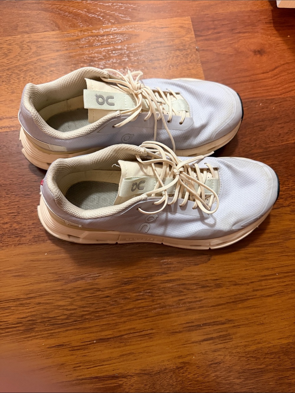 On Running Men's Sneakers in Beige and White